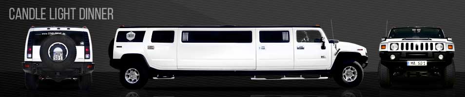 Hummer H2 Stretch-Limousine in Perlmutt-Weiss