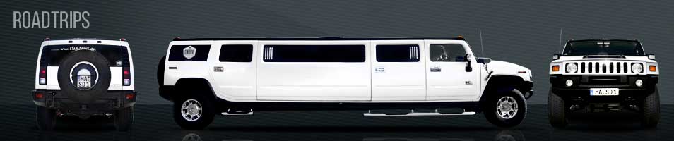 Hummer H2 Stretch-Limousine in Perlmutt-Weiss